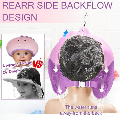 TinyGuardian 0-9 Baby Shower Cap Shield, Shower Cap for Kids, Visor Hat for Eye and Ear Protection for Years Old