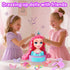 Kryonixty 4-in-1 Kids-9Inch,41pcs 3-8 Doll Head for Hair Styling Hair Salon Toys Makeup Kit Princess Accessories