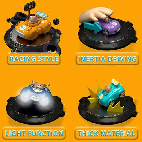 CDDZSW 1-3 2 12-18 1 2 3 Year Old Toy Trucks for Toddlers Birthday Gift Pull Back Car for Years Old Boy Cars Friction