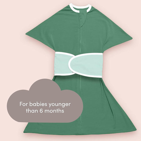SleepingBaby Zipadee-Zip Snuggle Strap, Wearable Blanket Accessory for Transition Swaddle, One Size, Mint