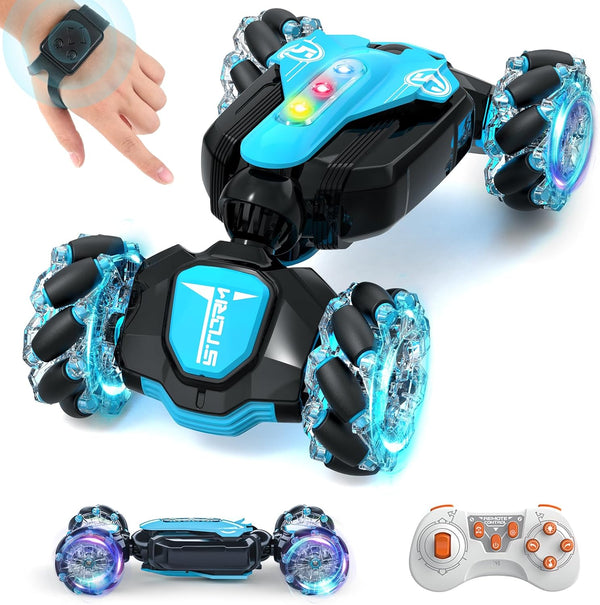 Gesture Sensing RC Stunt Car, Remote Control 360° Rotating 4WD 2.4Ghz Cars for Boys 4-7, Birthday Present for Age 8-12