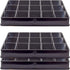 Toy Vault Trading Card Sorting Trays, 3-Pack 15-Slot Black Card Tray Organizer for CCG Games