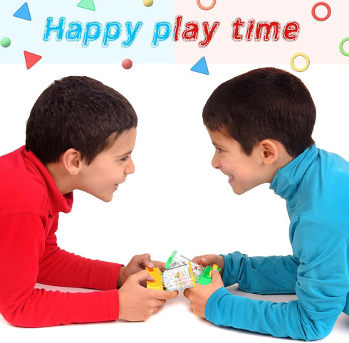 Gejoy 4 Pieces Handheld Water Games, Mini Retro Ring Toss Game for Kids Birthday Party Favor (Classic Style)