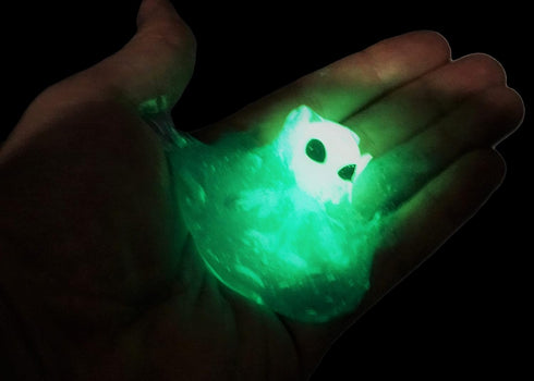 JA-RU Inflatable Glow in The Dark Egg - Slime & Alien Figure (6 Packs) - Neon Gooey Fidget Toy Slime Kit for Sensory