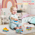 Nicmore 1 2 3 4 18 5-in-1 Playset Carrier Truck Toddler Toys Car: Transport Toy for Year Old Boys Girls Month Kid Gifts