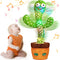 Talking Cactus Toy with LED 120 English Songs, Singing Cactus Dancing Musical