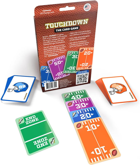 The Fast-Paced, Football Themed Card Game for 2-4 Players, Ages 7+, Family Game Night Fun