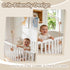 Moyii 360 Wooden Baby Mobile Arm for Crib Adjustable Beech Wood Mobile Holder, Foldable Baby Mobile Hanger