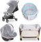 2 Pack Baby Mosquito Net for Stroller, Durable Bug Net for Car Seats, Bassinets, and Playards