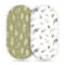 Stretchy Ultra Soft Fitted Bassinet Sheets Set 2 Pack, Cradle Sheet Universal