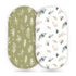 Stretchy Ultra Soft Fitted Bassinet Sheets Set 2 Pack, Cradle Sheet Universal