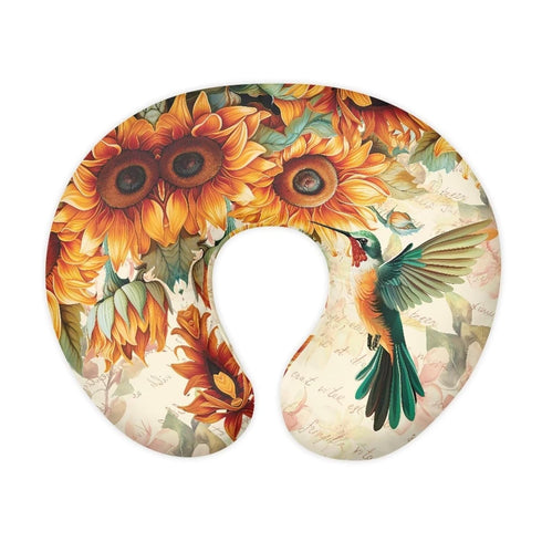 Kathyboom Hummingbird Sunflower Nursing Pillowcase for Newborn Infant, Durable Breastfeeding Bottle Feeding Pillow