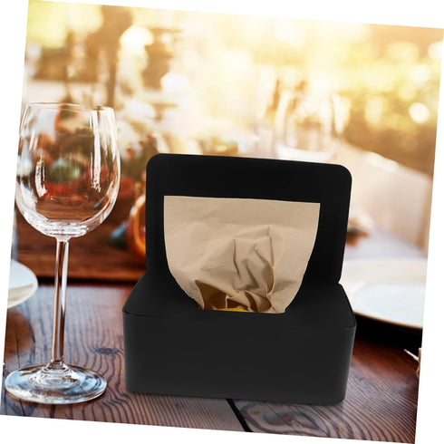 HEALLILY Wet Wipes Storage Box Wipe Box Cover Lid Plastic Face Towel Holder Easy Access Sturdy Construction