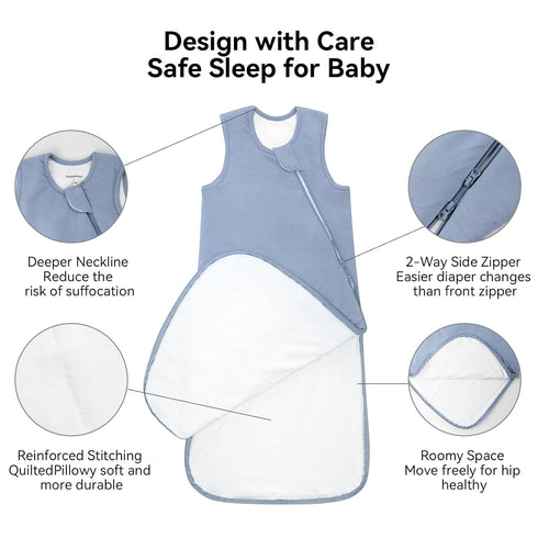 BubblePanda 12-18 1.0 2-Way Rayon Made from Bamboo Sleep Sack Months Tog Ultra Soft Baby Wearable Blanket Toddler