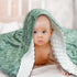 30 40 Inch Green Sage Baby Blankets, Sage Toddler Blanket for Boys Girls, Dotted Backing, Double Layer, Crib Receiving