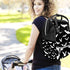 Backpack Backpacks Black And White Goth Bats Diaper Bag Travel Large Capacity Multi-Function Zipper Casual Travel