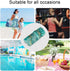 Haskirky 2 Abstract Marble Turquoise Pcs Cloth Diaper Wet Dry Bags,Waterproof and Washable Bag for Travel Reusable Wet