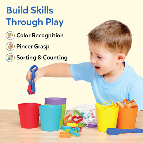 Counting 3, 4, 5, 6 Skillmatics Silicone Rainbow Sorting Game - Learning & Educational Toy, Sorting, & Sequencing