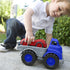 12 6 Green Toys Flat Bed Truck Blue/Grey & Race Car Red, months - years