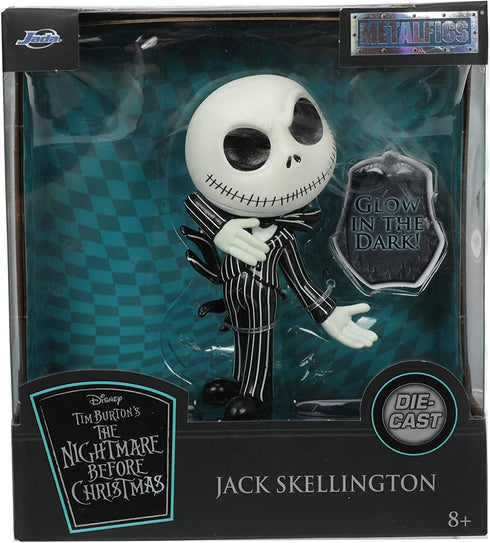Jada Toys Disney The Nightmare Before Christmas 4" Jack Skellington Glow in The Dark Collectible Figure