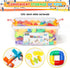 STEM Building Toy for Toddlers, Tube Pipe Educational Blocks Toy with Storage Box for Ages 3+