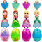 Pinkiwine 4 Pack Prefilled Easter Eggs with Princess Deformation Eggs Toys Inside for