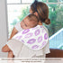 decor gift 4 Pack 22x11in Cotton Newborns Burp Cloths Soft Touch Lilac Kisses Light Purple Lipstick Baby Rags