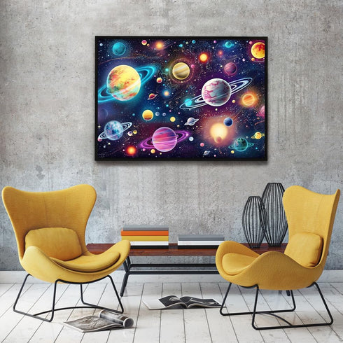 HUADADA - 1000 Piece Jigsaw Puzzles for Adults - Mysterious Universe, Challenging Game with Letters