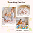 6-in-1 Mallify XL Large Baby Gym & Ball Pit, Play Mat & Play Gym, Combination Baby Activity Gym with Milestone Cards