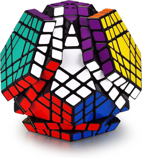5x5 Ganowo Megaminx Speed Cube Gigaminx Cubes Brain Teasers Games Magic Twist Puzzle Fidget Toys for Kids Adults Boys