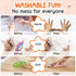 12 3-8 TinyGeeks Twistable Crayons - Non Toxic, Washable Crayons for Toddlers, Kids Ages - Easy To Hold - Perfect