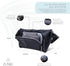 Pack Zomee Multi-Functional Fanny for Wearable Breast Pumps and Portable Diaper Changing Mat- Eco-Friendly and Stylish