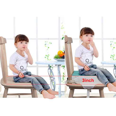 2 Kalawen Booster Seat for Dining Table, Waterproof PU Washable Thick Toddler Dining Booster Seat, Kids Booster Seat