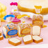 Kawaii Toast Bread Eraser - Cute 3D Cartoon Pencil Eraser for Painters and Artists, Office and School Supplies