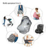 Schgap Grey Marble Car Seat Cover for Babies Nursing Cover Breastfeeding Baby Carrier Cover Stretchy Carseat Canopy