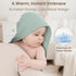 2-Pack 100% Leafy,32" 32") Konssy Muslin Hooded Baby Towels, Cotton, Ultra-Soft & Absorbent Baby Bath Towels with Hood