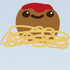 Super Soft Meatball and Spaghetti Baby Blanket for Newborns