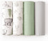 4 Pack 47 47 inches, david's kids Muslin Swaddle Blankets, Organic Cotton Baby Blankets, Breathable Soft Receiving