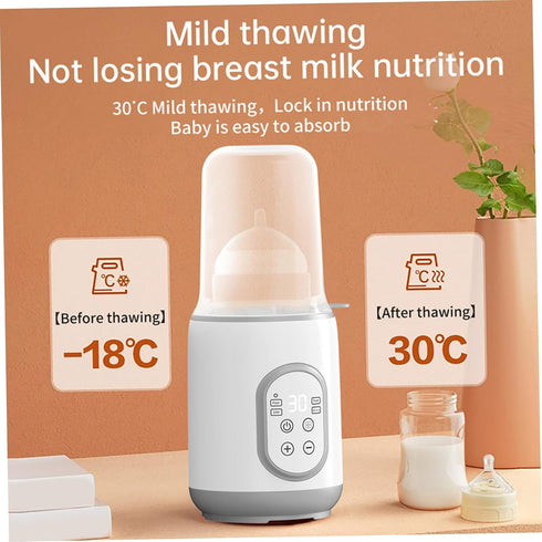 Ferricult Bottle Warmer Quick Thawing PP Portable Bottle Warmer with Smart Temperature Control for Breastmilk Baby