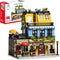 ENJBRICK Flowers City Hotel House Building Kit for Adults, Creator Toy Set with Apartment and Shops, 1464 pcs