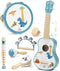 Lehoo Castle Kids Guitar Set, Dinosaur Guitar for Toddlers 1-3, Wooden Montessori