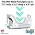 (2 Pack) 84 Count Pack Gadjit Wet Wipes, Hand Wipes & Baby Wipes Wall Dispenser | Mounts on a Wall and Holds Up to a |