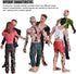 6 Pcs Zombie Dolls Action Figures, Walking Dead Toys for Halloween Party Decorations, Gifts for Kids
