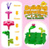 Novaluki 3 4 5 6 7 3-5 Flower Garden Building Toys for Toddler Years Old, DIY Stacking Toys with Storage Box, Kids STEM