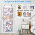 Toread (2-pack) 3D 50% Over the Door Stuffed Animal Organizer Innovative patented design Adjustable hooks, over door