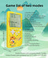 Cute Cat Pattern Block Game Console - 23 Brick Games Retro Mini Game Machine (Green)