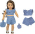 XFEYUE 22 18 inch 18 inch 10 Sets Pcs American Doll Clothes Gifts and Accessories, Fit Doll - Including of Various