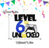 Teen Game Level Up 6th Happy Birthday Cake Topper - Video Game Night Birthday Party for Boys or Girls, Game Controller Party, Home Game Party Unlock Decorations - SugarGera