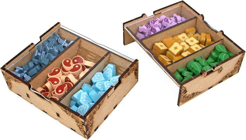 TowerRex Organizer for Flamecraft Base Game 7 Dragons Tray - Upgrade Board Game Storage Organizer for Cards, Tokens,