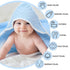 8 Pack Set 100% Peryiter Baby Bath Towels and Wash Cloth Muslin Hooded Soft Cotton Baby Hooded Bath Towel Absorbent
